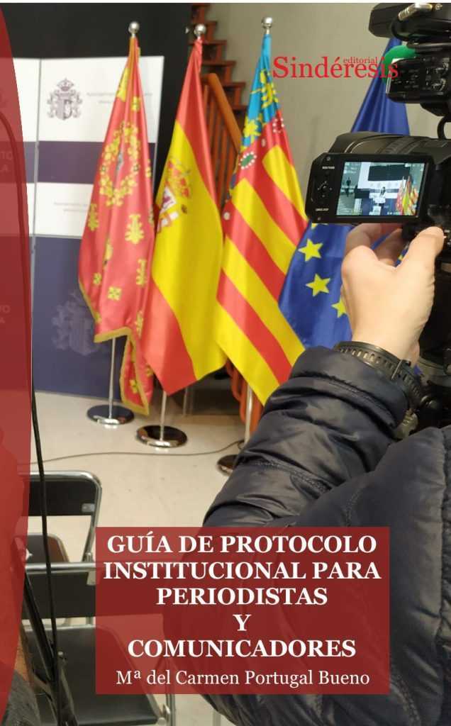 Portada de «Guía de protocolo institucional para periodistas y comunicadores», de la Dra. María del Carmen Portugal Buen
