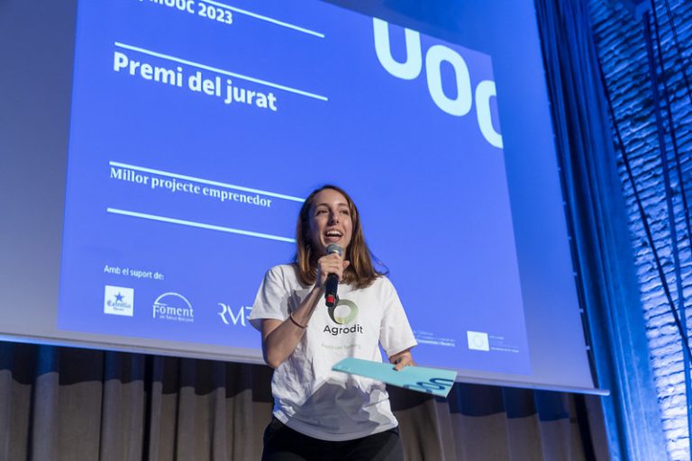 Maria Martinez finalista SpinUOC 2023 amb Agrodit