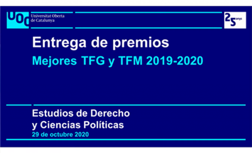 Acto entrega mejores TFG y TFM EDCP