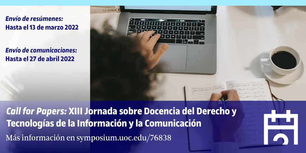 Call of Papers: XIII Jornada sobre Docencia del Derecho y TIC