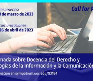 Call for Papers: XIV Jornada sobre Docencia del Derecho y TIC
