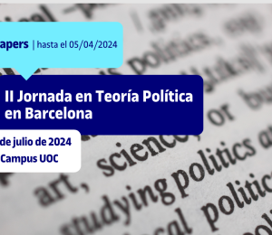 Call for Papers: II Jornada en Teoría Política en Barcelona