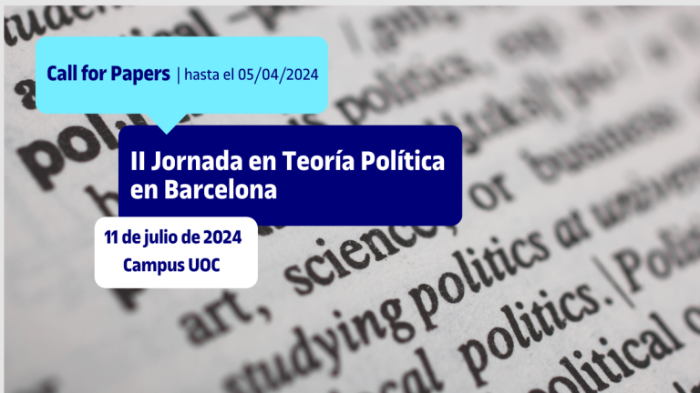 Call for Papers: II Jornada en Teoría Política en Barcelona