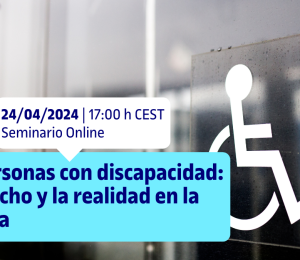 Las personas con discapacidad: El derecho y la realidad en la práctica