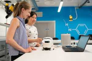Women working in a STEAM device