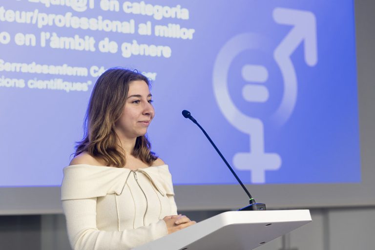 Cèlia Serradesanferm Córdoba, guanyadora del Premi Equit@t 2024 en la categoria professional.