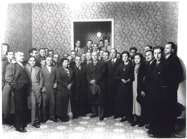 Fabra, Aramon i Casacuberta en una visita a València (1935) any fabra pompeu fabra